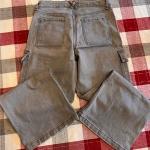 Art Class Girl's Charcoal Cargo Pants - Size 14